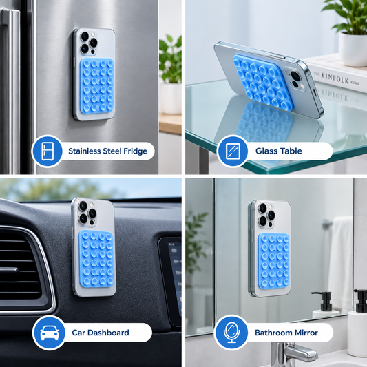 ✨ Reusable Magic Suction Grip Pad